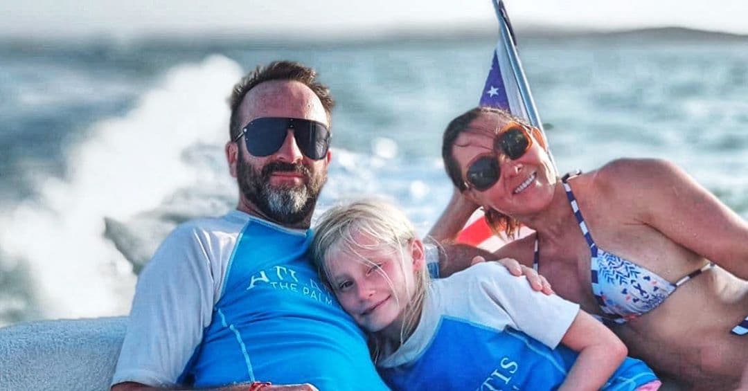 Tanya Charry publicó a comienzos del presente año esta imagen mientras se relajaba en Cartagena, Colombia, junto a Sebastián y Zoe.