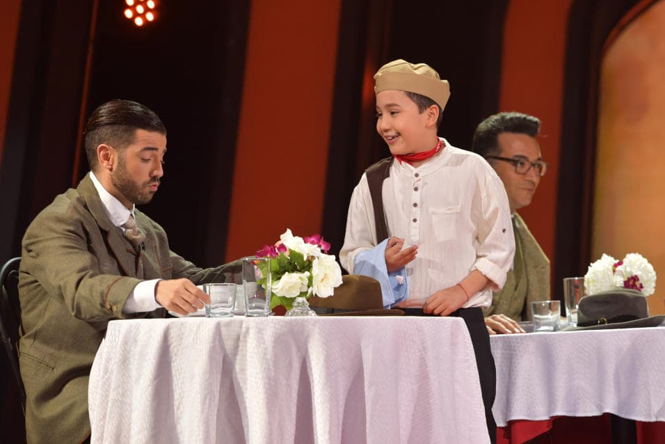 El 28 de marzo, 
<b>Ángel </b>se transformó en Cantinflas e hizo un divertido sketch con el conductor 
<b><a href="http://www.univision.com/temas/borja-voces" target="_blank">Borja Voces</a></b>.