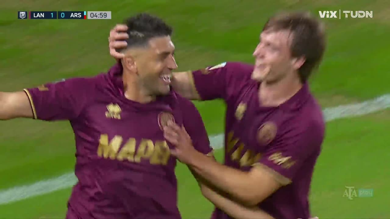 Braghieri  adelanta a Lanús 1-0 sobre Arsenal de Sarandí