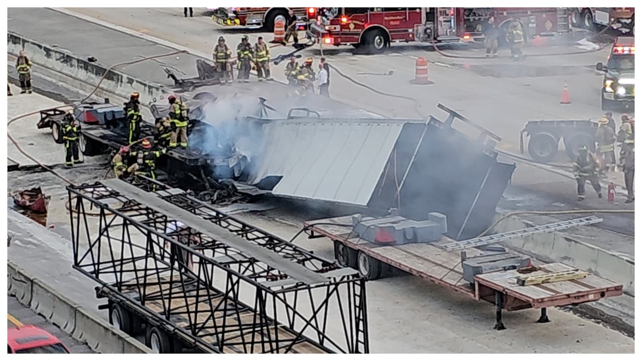 Accidente mortal en la autopista I-95 en Broward mantiene varios carriles cerrados