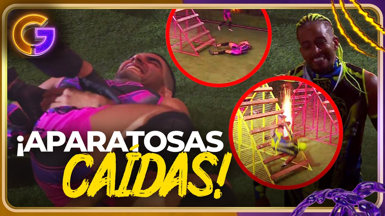 ¡Brutales caídas! Mamba y Mike se fueron al piso pero los puntos no se anularon #GuerrerosMundiales