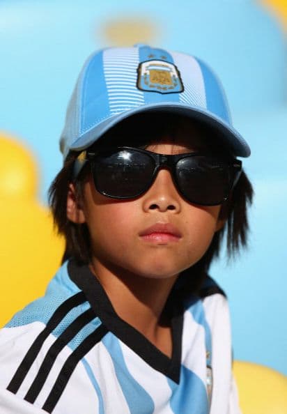 Un aficionado argentino bastante serio.