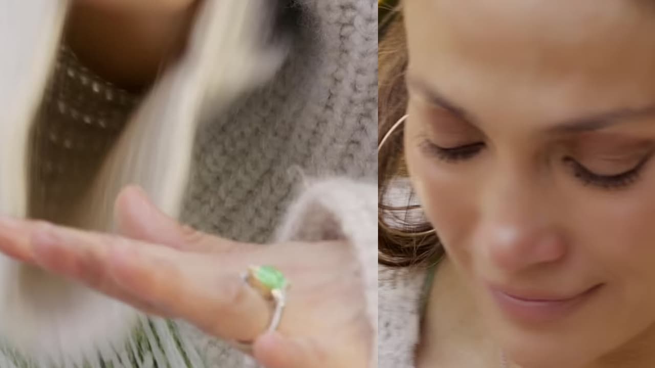 JLo con contuvo las lágrimas al ver el anillo de compromiso que Ben Affleck le dio.