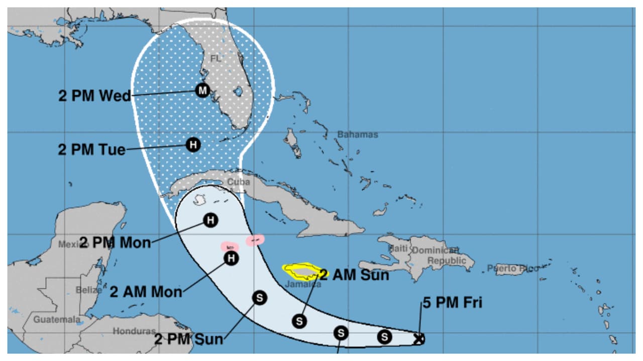 Depresión tropical #9 amenazaría Cuba y Florida como un huracán la próxima semana