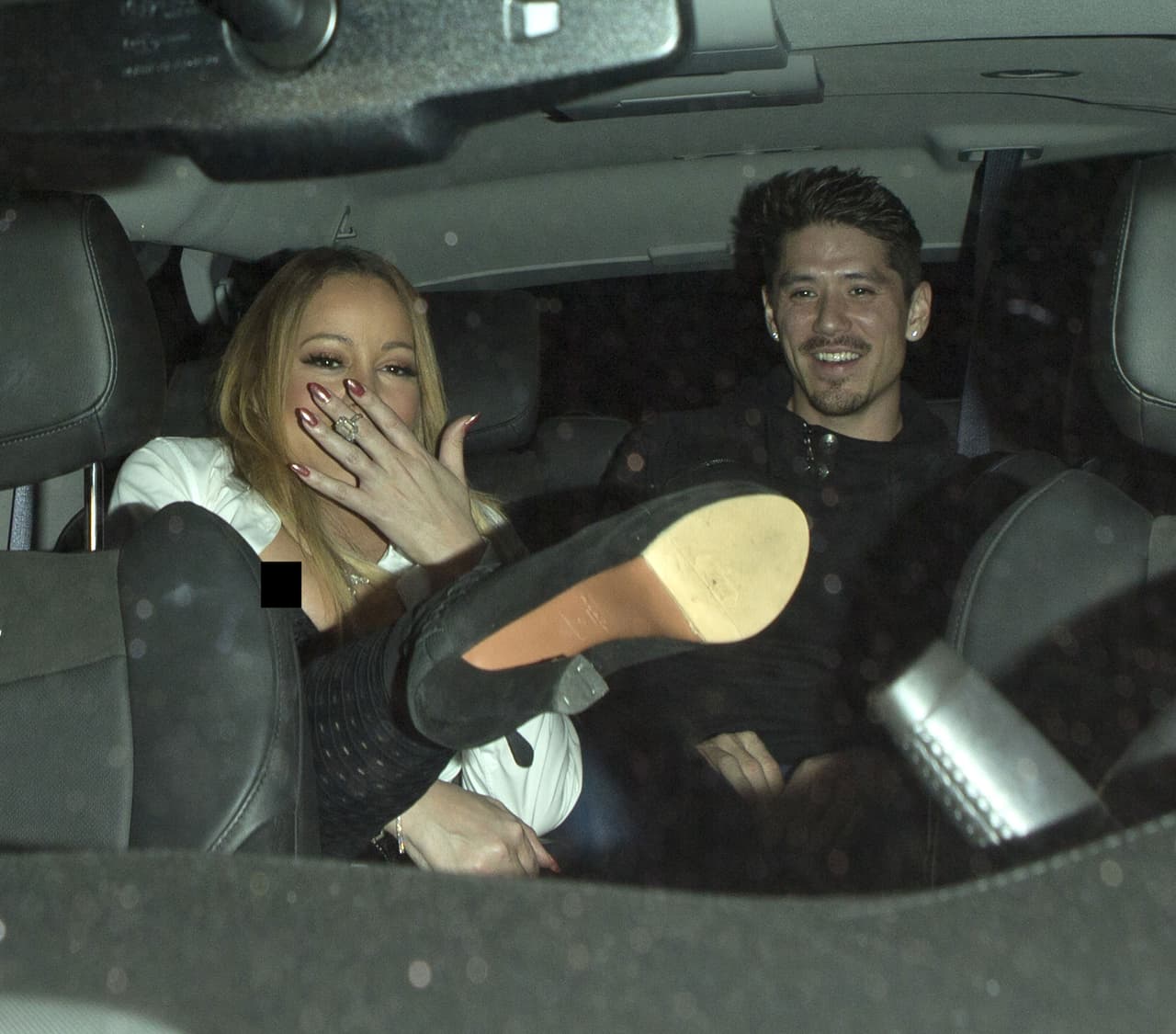 Mariah no paraba de reír.