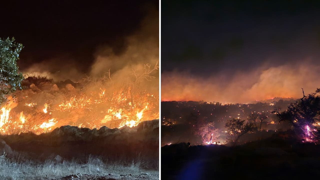 Incendio en Nebo Mountain en condado Gillespie afecta más de 1,100 acres