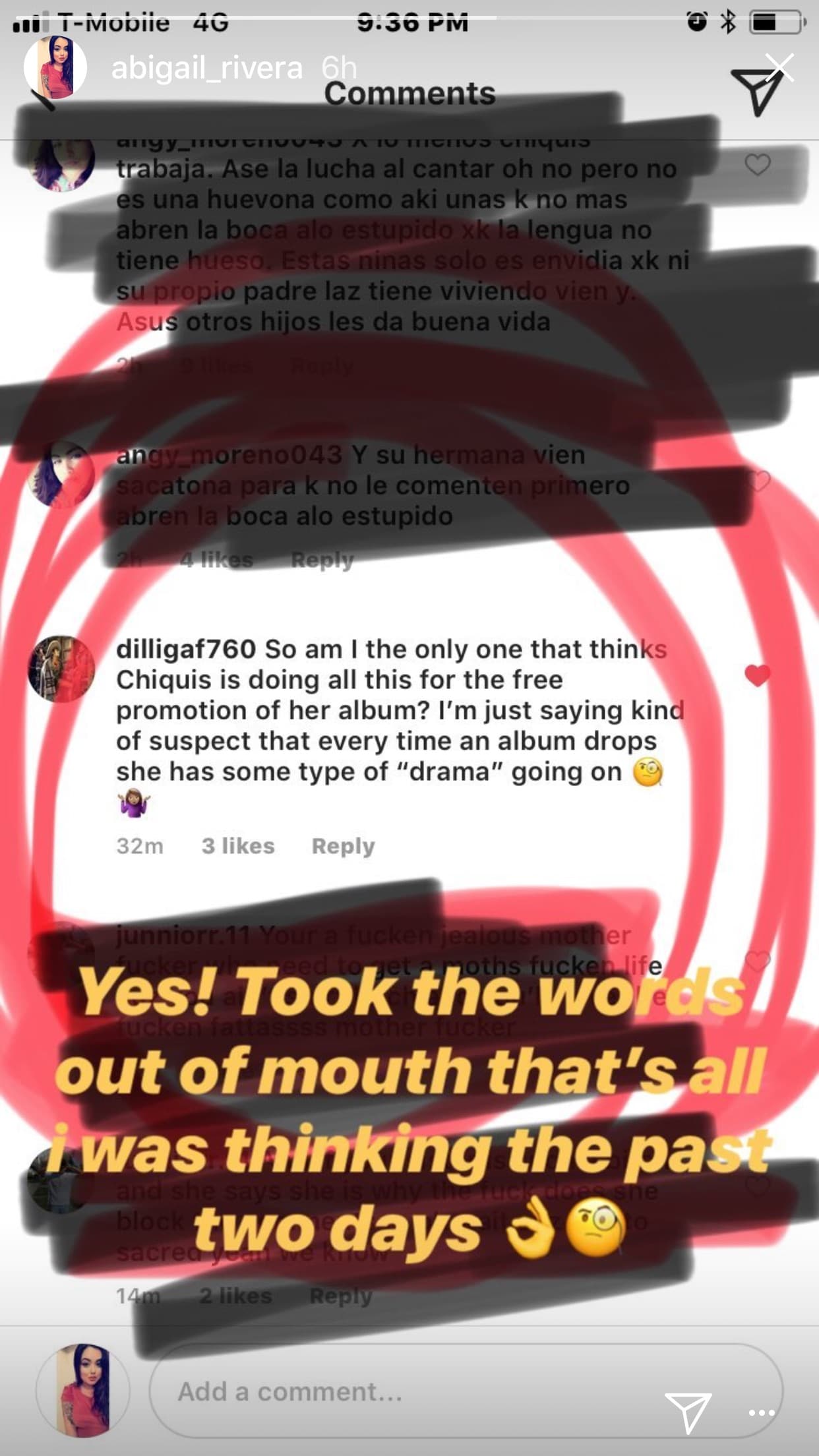 Abigail Rivera, por su parte, destacó un comentario que le dejó una seguidora en sus redes sociales en el que expuso que la familia Rivera, menos Lupillo y sus hijos, estaban utilizando esta controversia para promoverse.