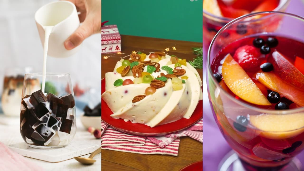 ¿Te toca llevar el postre en Navidad? 3 recetas con gelatina fáciles y deliciosas