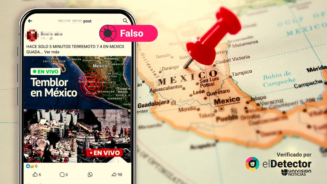 NO hubo un terremoto de 7.4 “hace solo 5 minutos” en México: esa publicación es un ciberanzuelo 