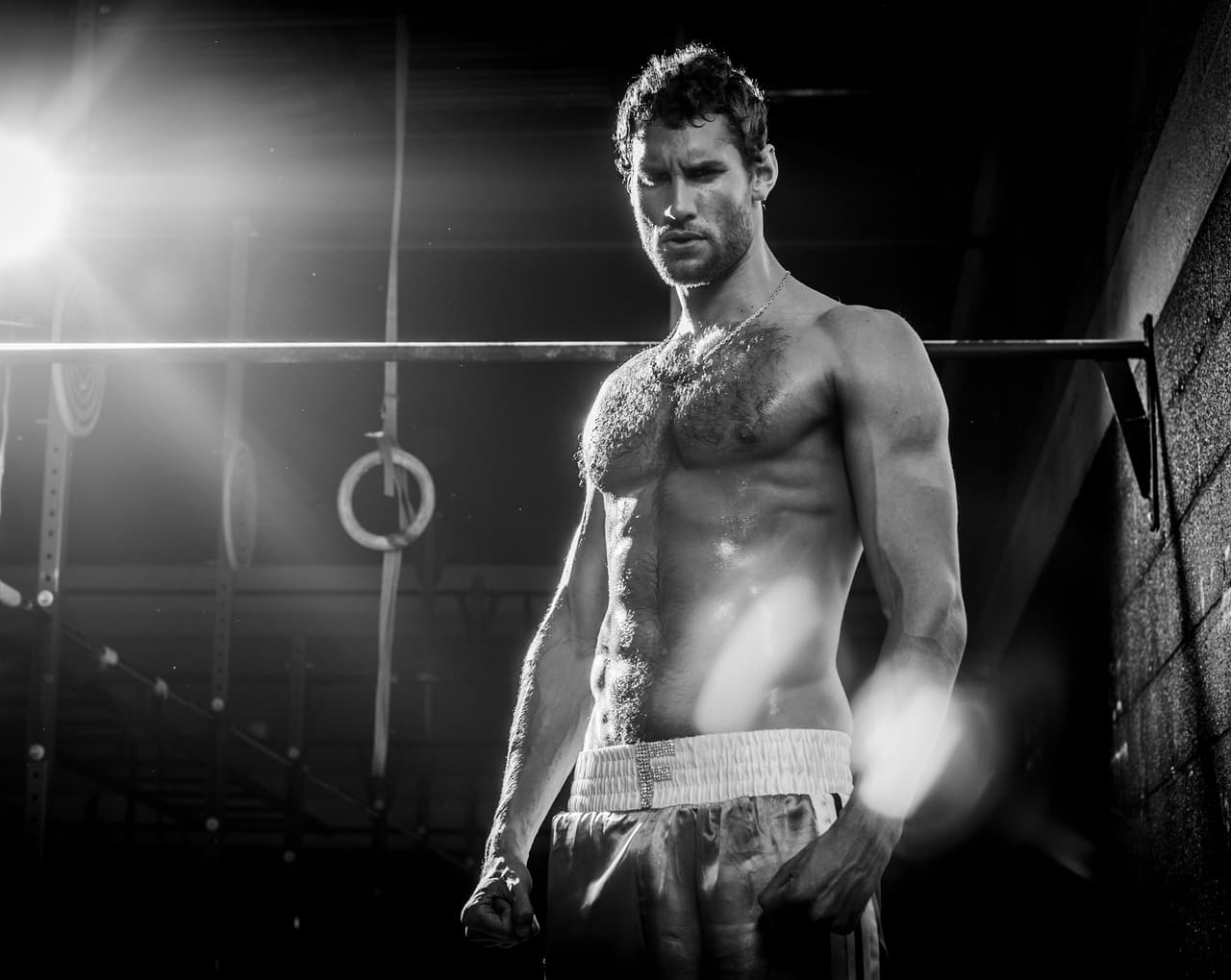 Franco Noriega en exclusiva para Mira Quién Baila. 
<br> Fotógrafo: 
<b>Felipe Cuevas / Univision</b> Locación: 
<b>CrossFit Doral – Miami, FL</b> Vestuario: 
<b>Blanca Elena Martínez</b> MakeUp: 
<b>Rocco Donna Hair & Beauty Art</b>