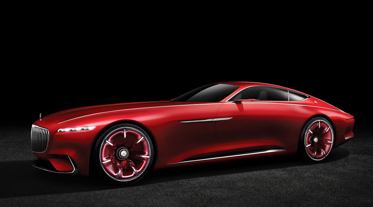 Vision Mercedes-Maybach 6: Mercedes-Benz marcó presencia con el enorme Vision Maybach 6, de casi 19 pies de largo y motor eléctrico de 750 caballos de fuerza.