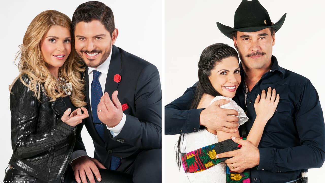 La telenovela 'Amores con trampa' estuvo protagonizada por dos parejas, 'Isabel' (Itatí Cantoral) y 'Santiago' (Ernesto Laguardia) por un lado, 'María' (África Zavala) y 'Facundo' (Eduardo Yáñez) por el otro.