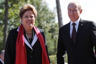 Dilma Rousseff y vladimir Putin.