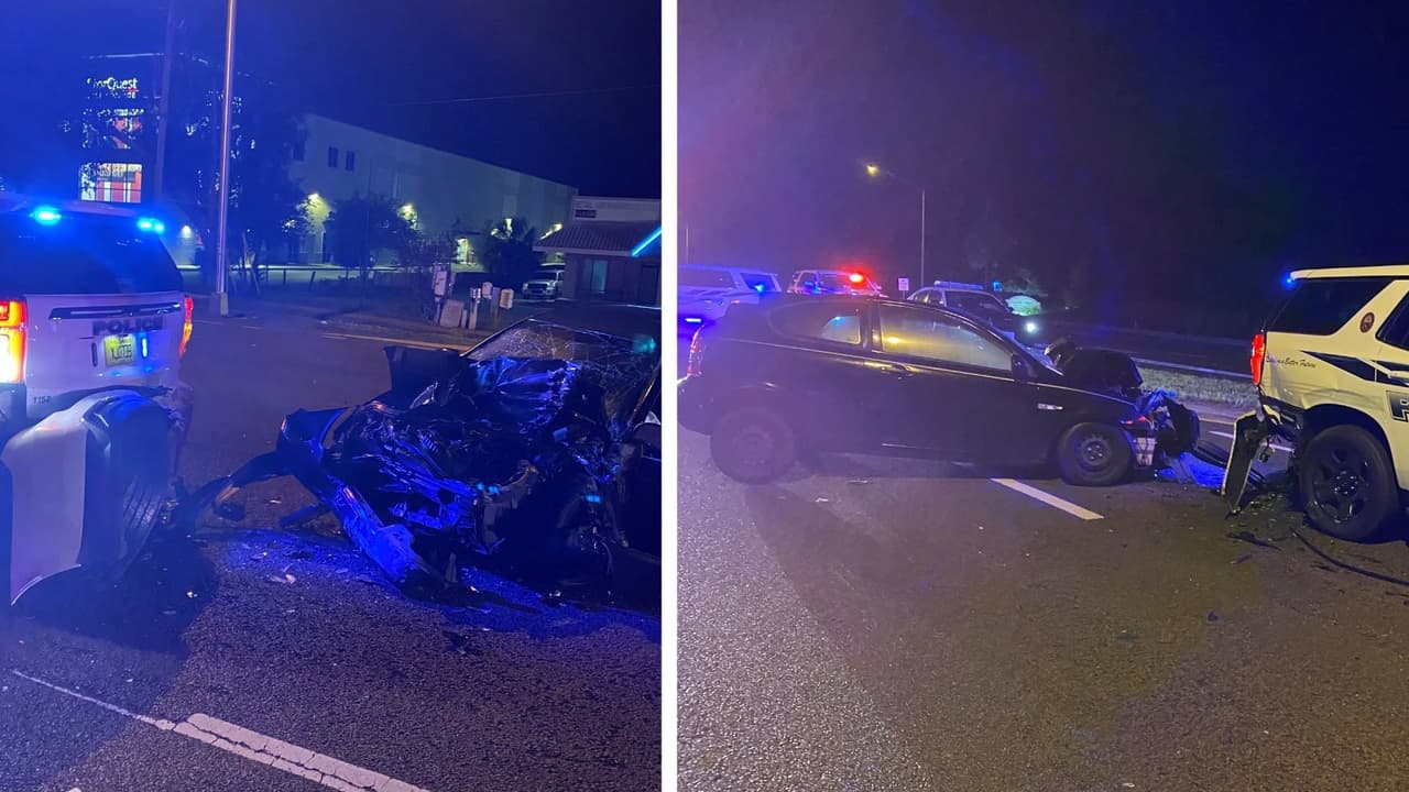 Se mata mujer de Tampa tras chocar contra una patrulla en Tarpon Springs