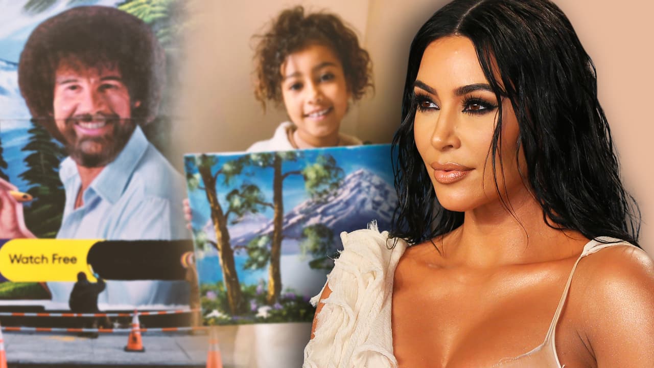Bob Ross quiere "nutrir el talento" de North West, la hija pintora de Kim Kardashian y Kanye
