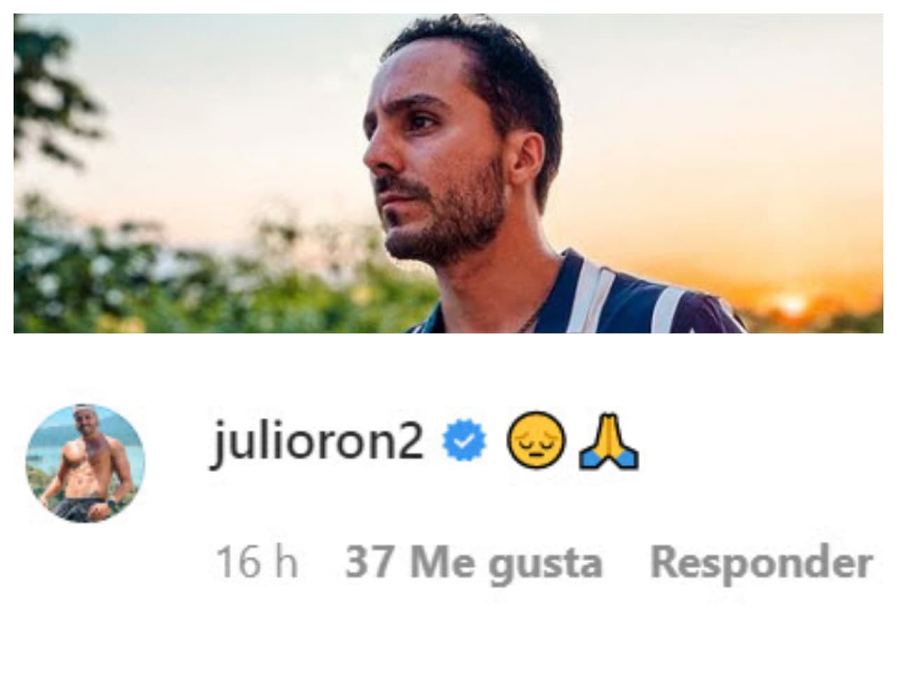 Julio Ron, quien participó en
<b>Guerreros</b>, se unió al pesar que esta partida ha causado.
<br>