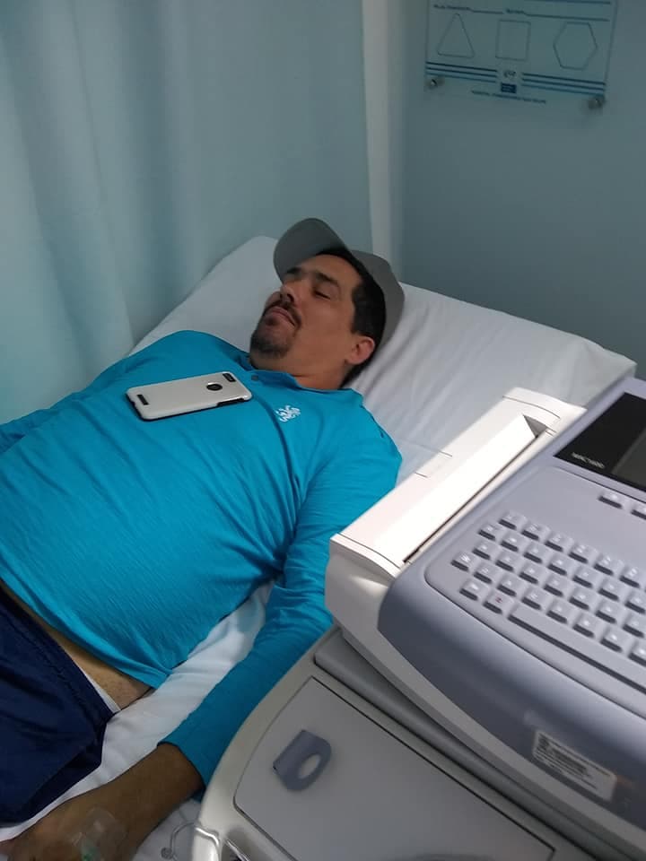 Aquí podemos ver a otro de los tripulantes y parte del equipo de Sementales de Nuevo León que fue trasladado al hospital San Felipe Guanajuato.