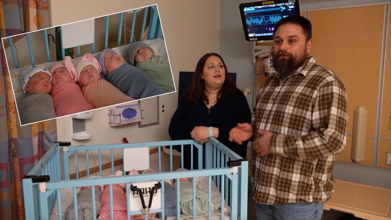 “Son todos míos”: familia de Nueva York da la bienvenida a quintillizos