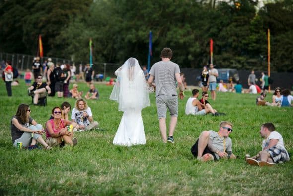 Ahora esta pareja disfrutará del festival que se llevará a cabo en este fin de semana, con un recuerdo memorable.
