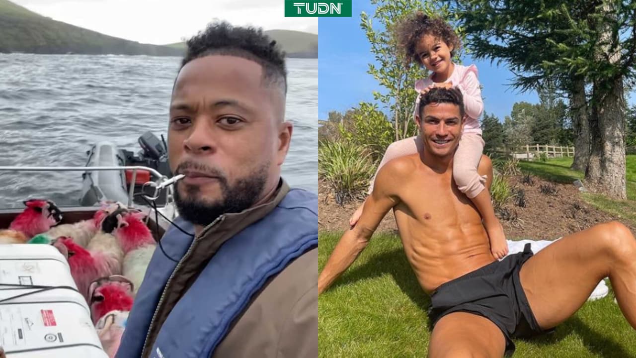 Evra 'salva' a CR7 de las ovejas en su casa y se las 'lleva' en lancha