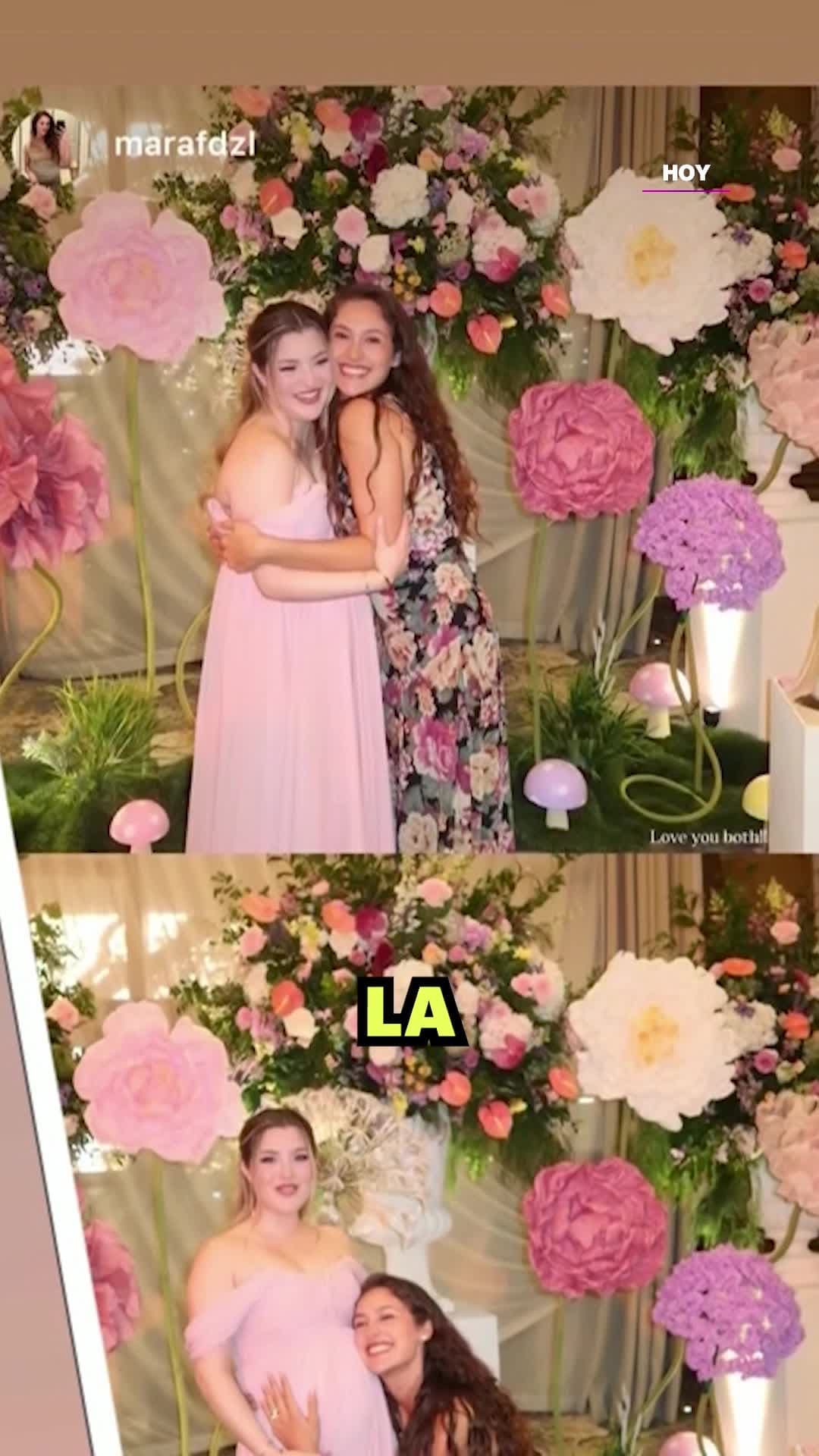 #AliciaVillarreal le organizó un baby shower a su hija #MelenieCarmona