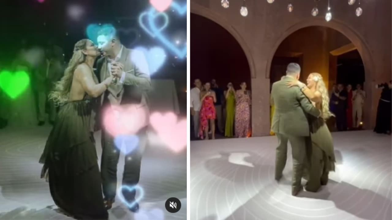 Niurka bailó con su hijo mayor, Kiko, un peculiar vals.