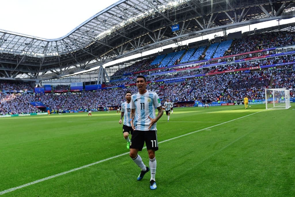 124.- Ángel Di María (Argentina) al minuto 41. Francia 1-1 Argentina
