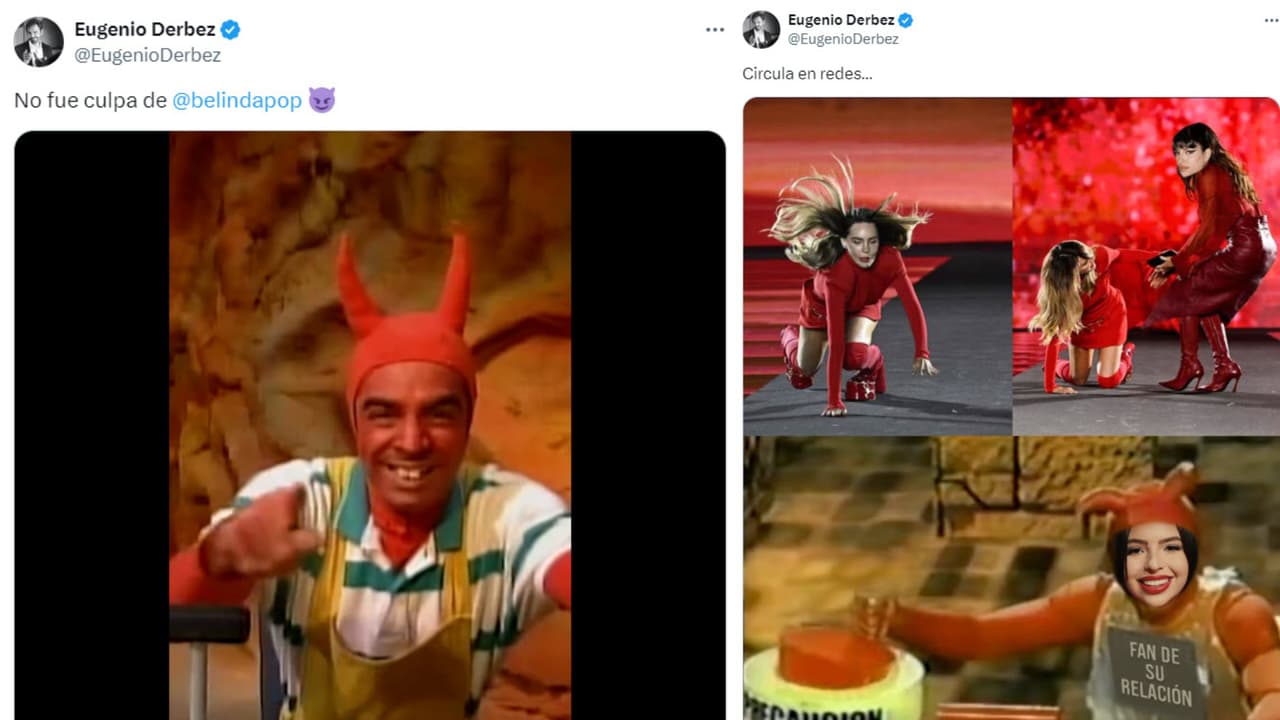Eugenio Derbez compartió memes de la caída de Belinda y recibió críticas.