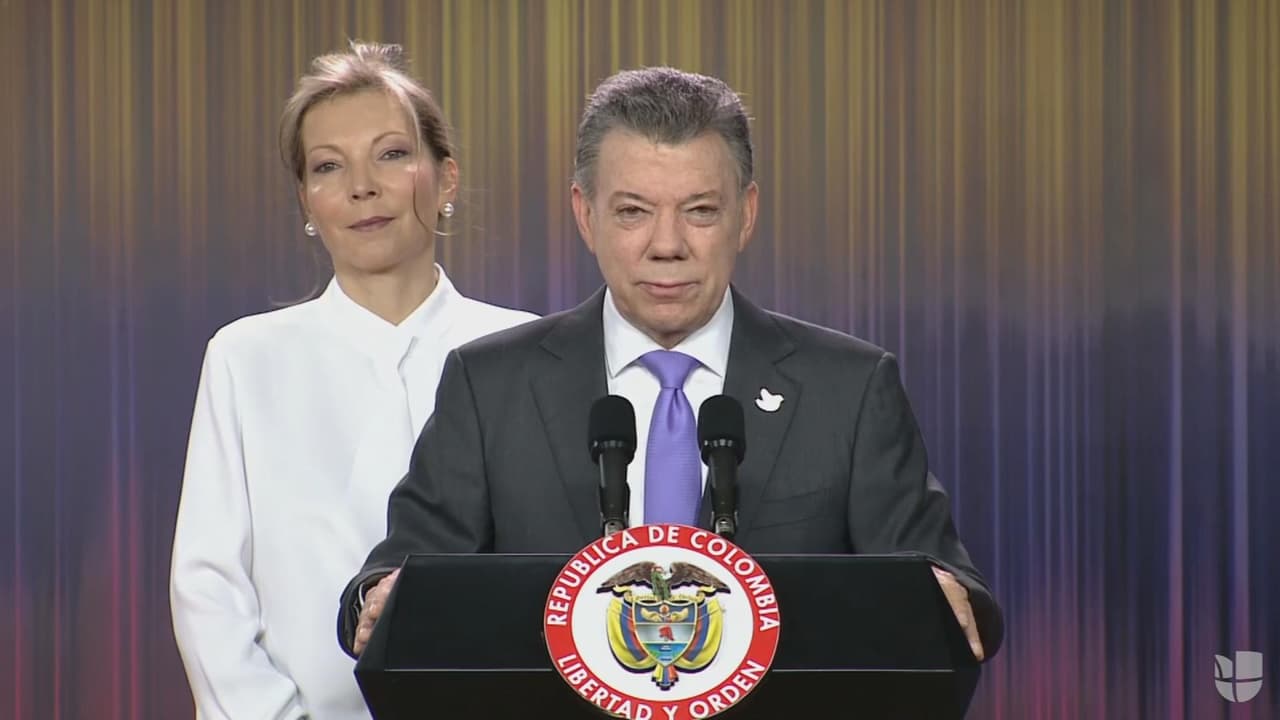 El presidente de Colombia, Juan Manuel Santos, Premio Nobel de la Paz 2016