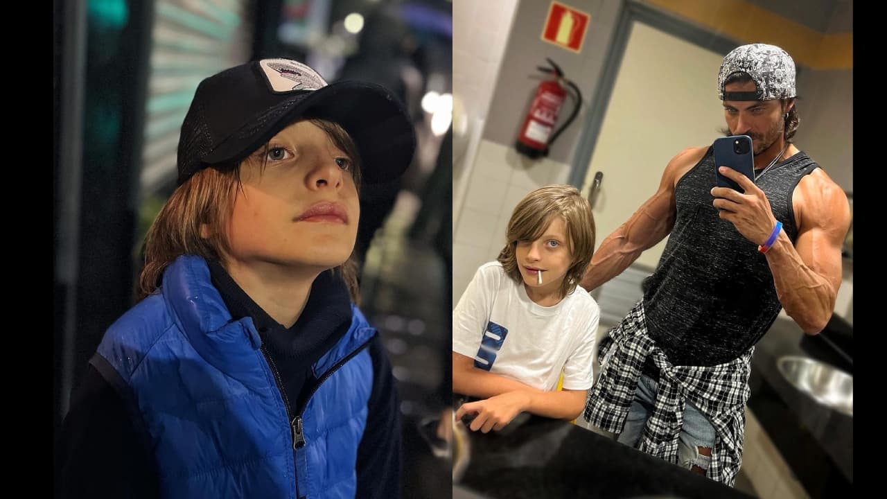 Isaac Moreno mostró lo grande que está su hijo