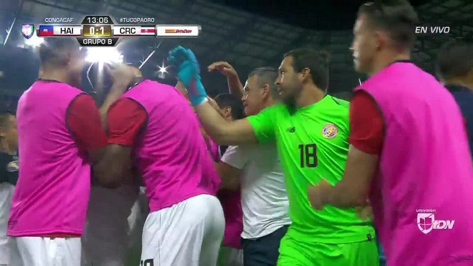 ¡GOOOL! Djimy Bend Alexis anota para Haiti