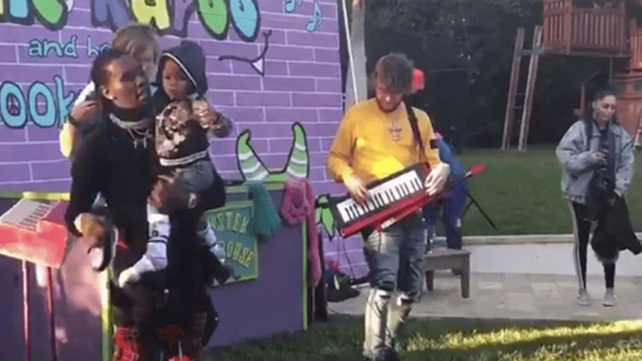 Offset freestyles for 3-year-old son's birthday