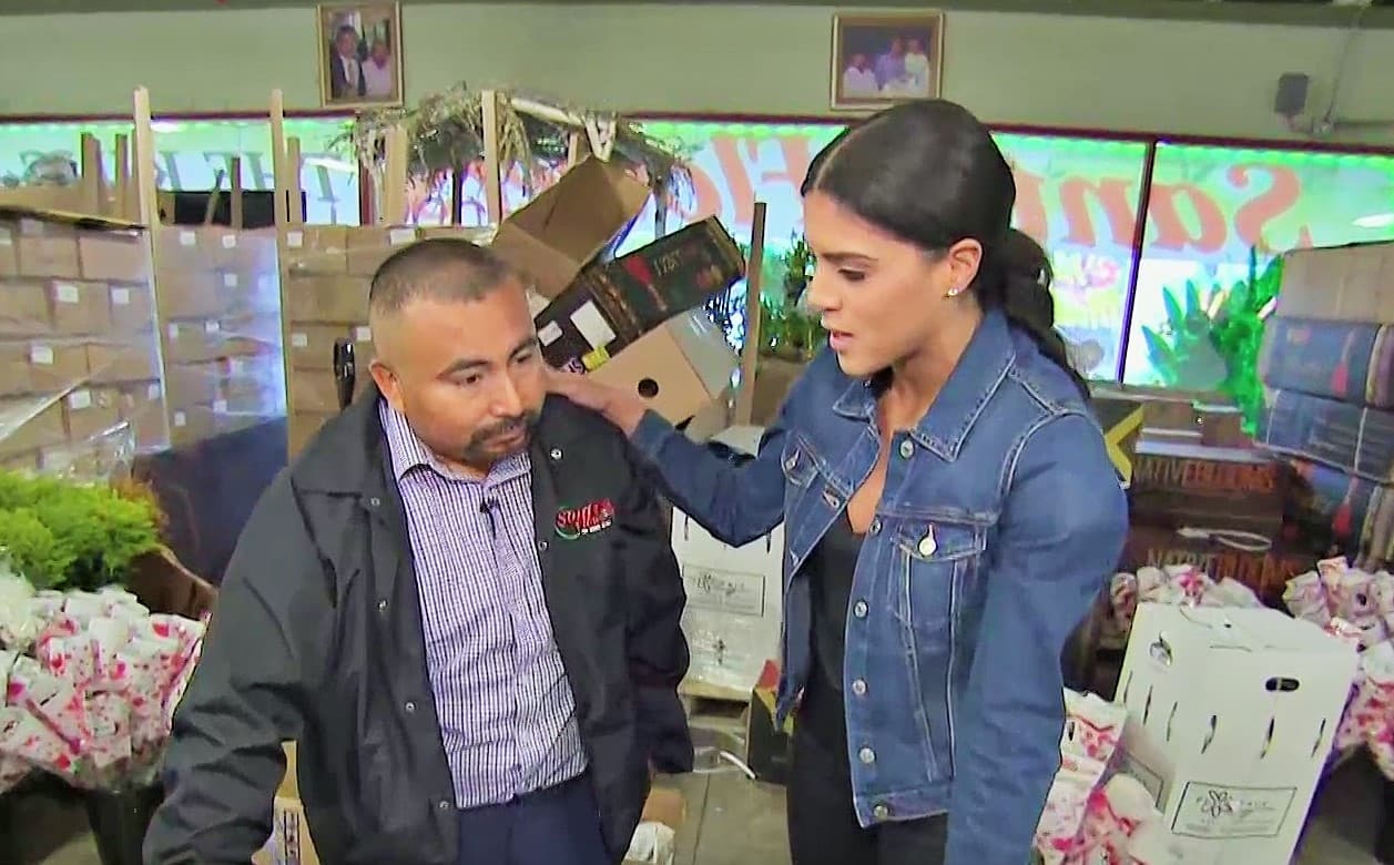 Durante el show de Despierta América entrevistó a Gualteiro Santos, un inmigrante mexicano que ha construido desde cero un imperio en el comercio de flores. Fue a través de su historia que la coronada como Nuestra Belleza Latina en el 2015 se identificó con el espíritu emprendedor del entrevistado.
<br>
