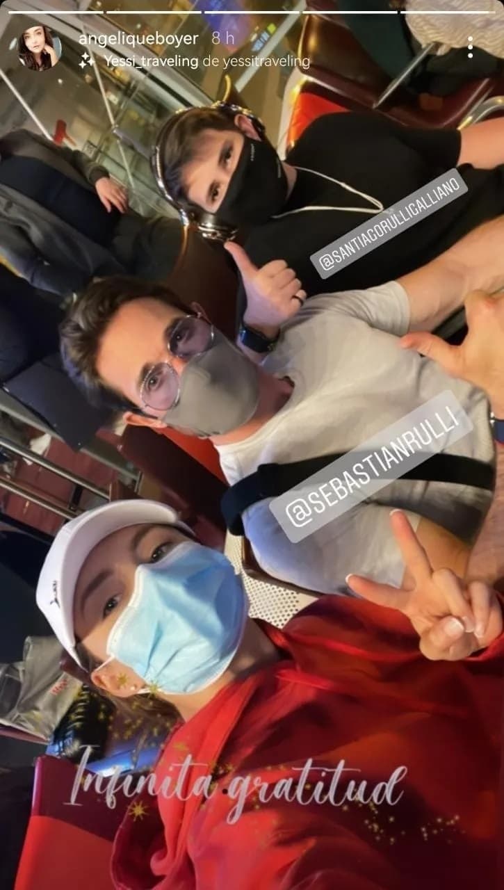 En abril pasado, Sebastián Rulli viajó a España en compañía de 'Angie' y su hijo para visitar a sus padres.
<br>