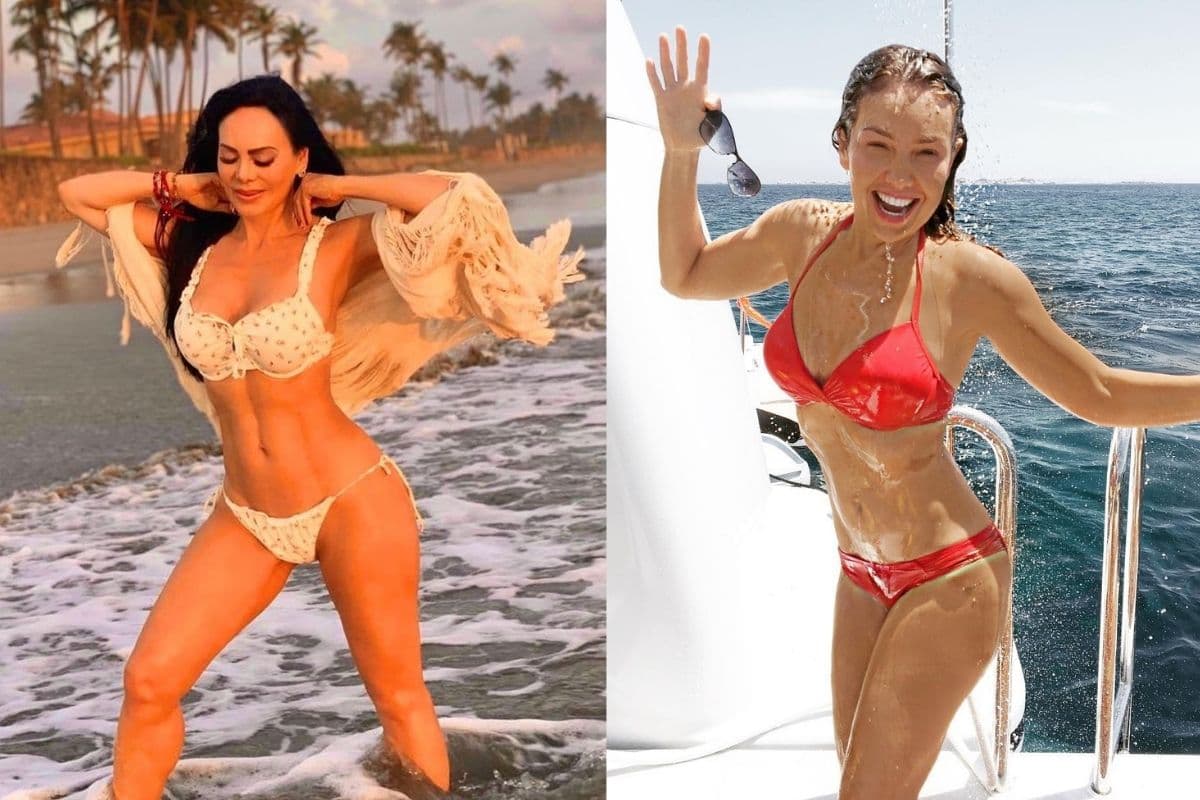 En la conversación con un reportero del programa Hoy, se enteró de un titular en Internet en el que apuntan: "Maribel se quitó las costillas como Thalía". La cantante dejó entrever que no está enterada de cómo Thalía conserva su diminuta cintura: "¿Nació sin ellas, no? ... Yo sí tengo mis costillas ahí puestas".