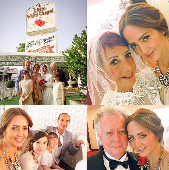 Los papás de Andrea celebraron sus bodas de oro en Las Vegas.