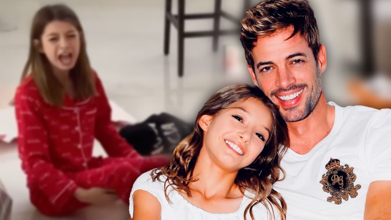 Mientras William Levy manda nostálgico mensaje de Navidad, su hija rompe en llanto al recibir su regalo