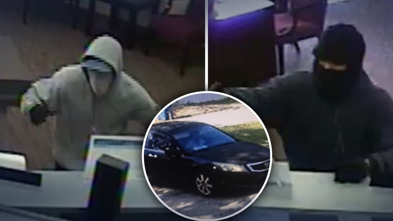 FBI busca a dos enmascarados acusados de robar un banco a punta de pistola en Texas