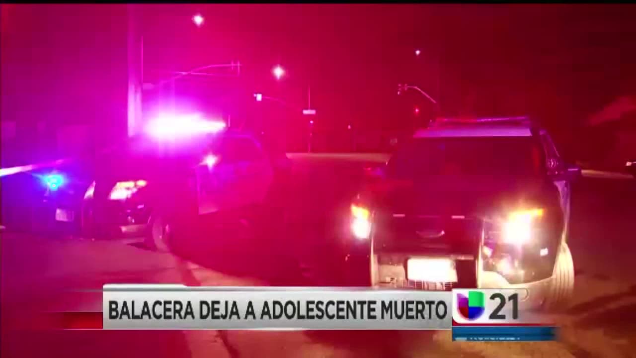 Balacera deja a adolescente muerto