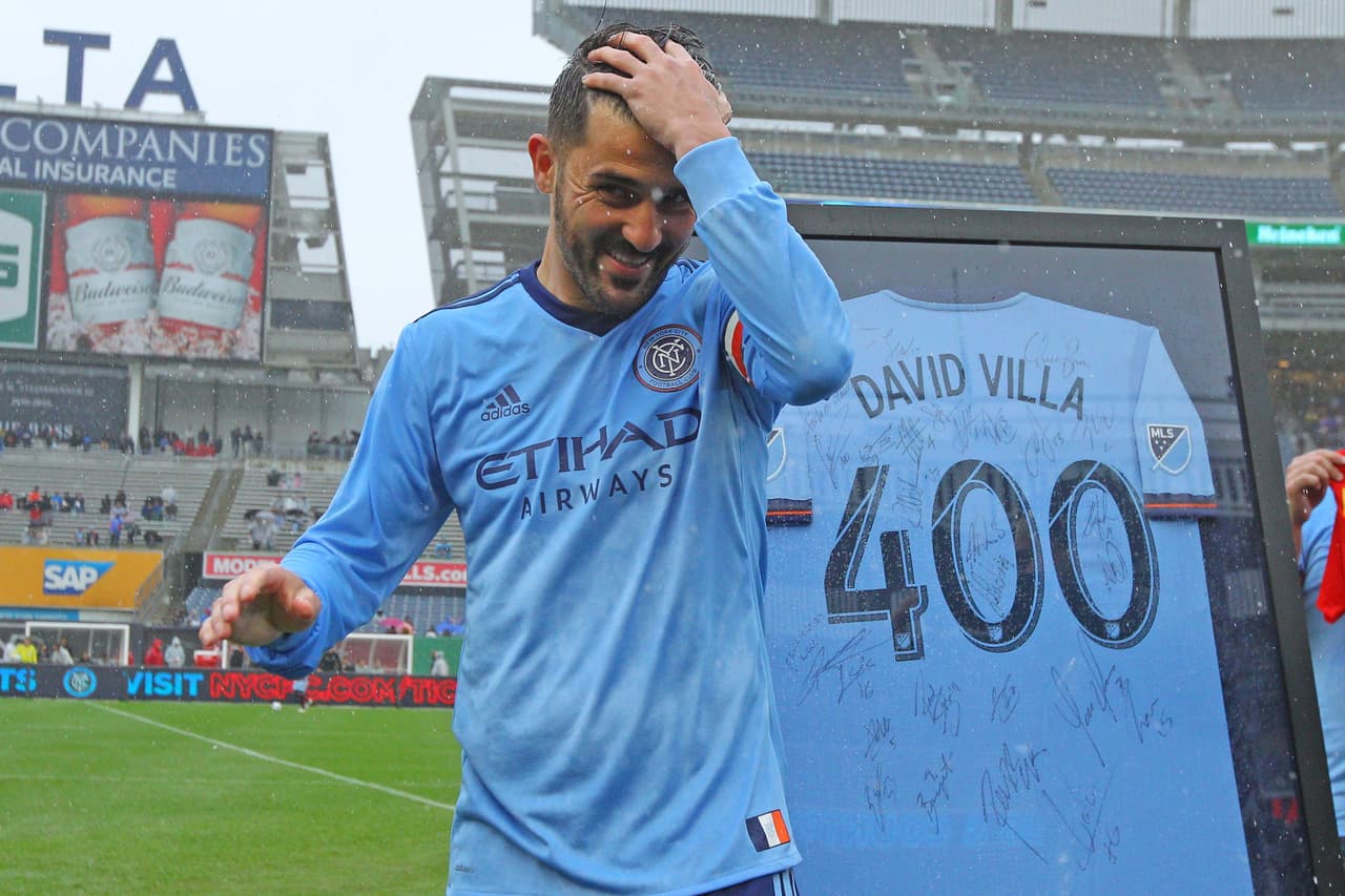 En 'su' día, David Villa agradeció el homenaje de New York City FC con dos goles