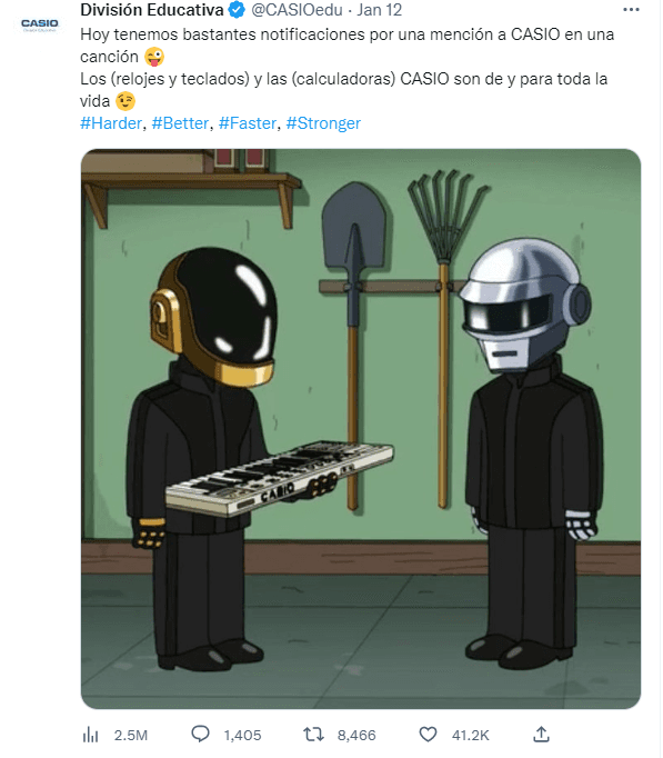 Casio reacciona a la nueva canción de Shakira