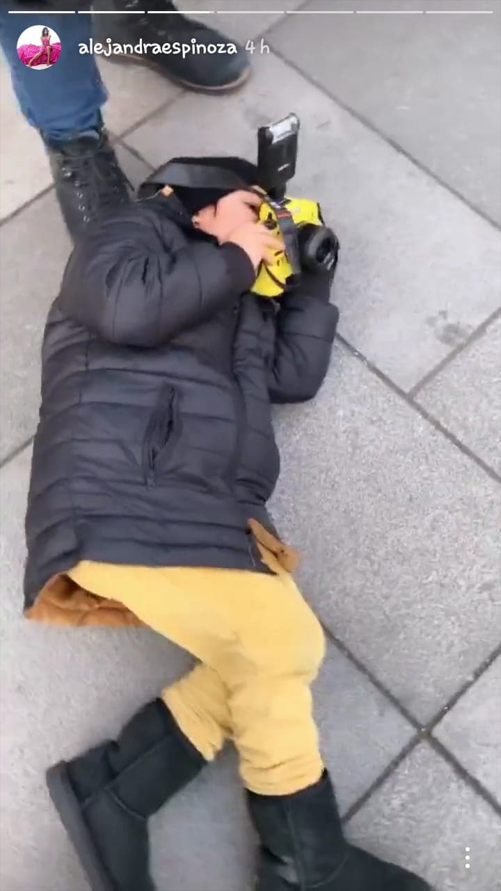 Alejandra Espinoza no dudó en celebrar la acción de su primogénito.