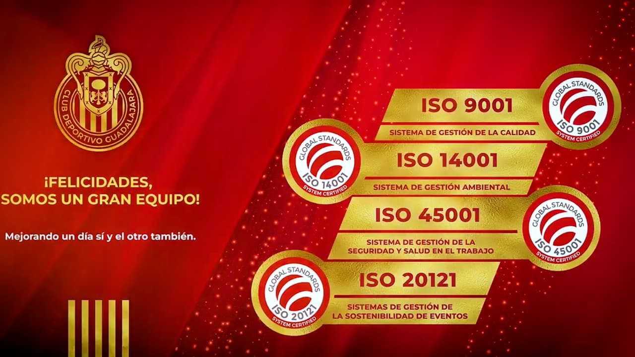 Chivas obtiene cuatro certificaciones ISO