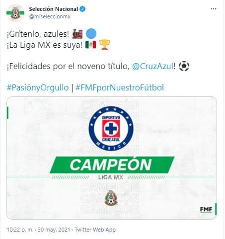 Estas fueron las reacciones tras el campeonato del Cruz Azul.
