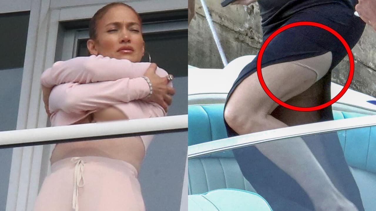 Estas fotos fueron tomadas en octubre y agosto de 2022 cuando JLo tuvo aparentes descuidos con sus atuendos.