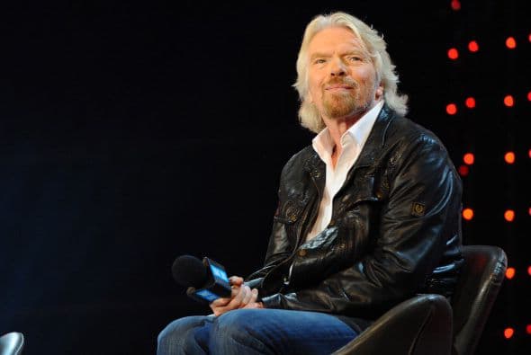 Primero vendía anuncios publicitarios para la revista The Student; luego vendió discos por correo bajo la marca Virgin, basando su éxito en los descuentos que ofrecía. Luego obtuvo un local para vender los discos, con lo que lanzó Virgin Records, además de Virgin Atlantic Airways y Virgin Mobile y hasta refrescos de cola, vodka, energéticos e incluso hospitales.