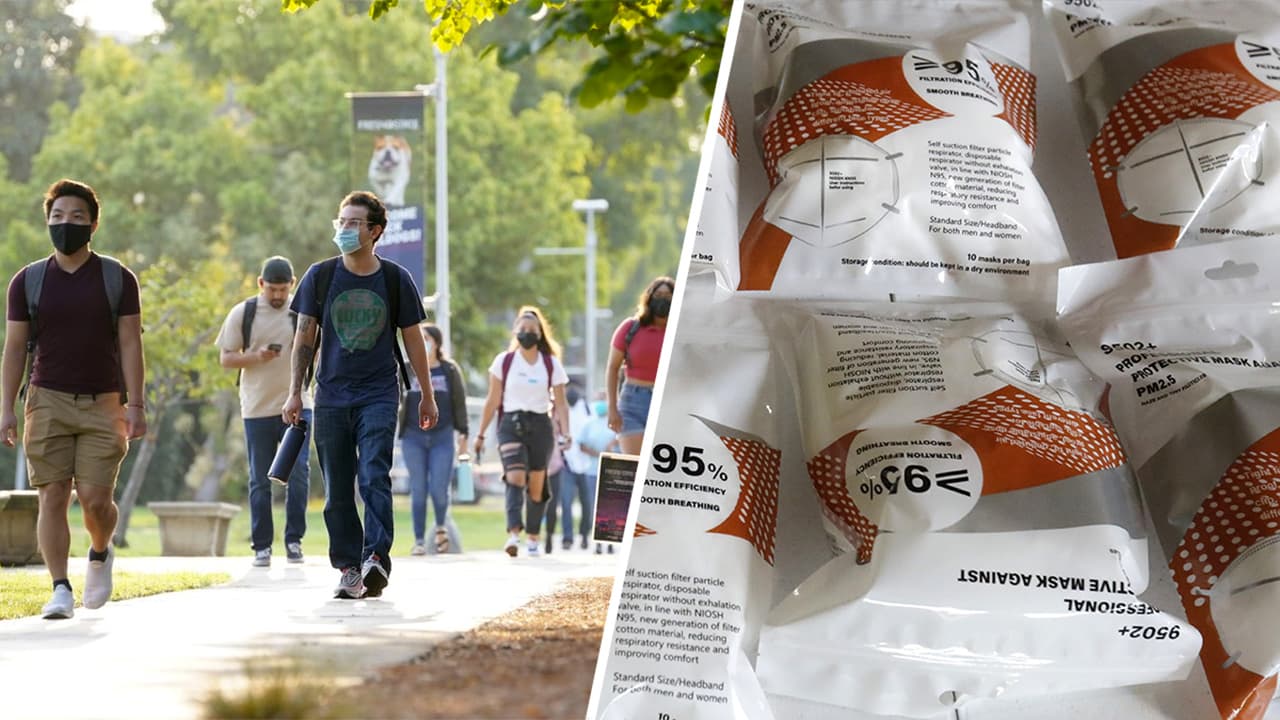 Fresno State exige uso de mascarillas de uso quirúrgico KN95 dentro del campus
