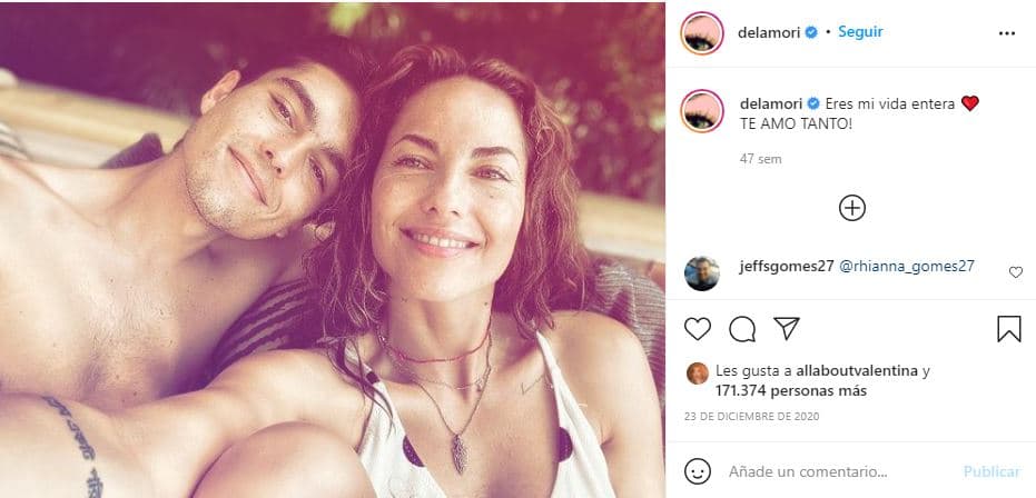 Bárbara Mori con hijo