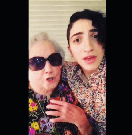 "Yo soy Fajardo, soy muy discreta, aquí los loquitos, son los Estefan", cantó en noviembre de 2015, dejando sin palabras a su nieta.