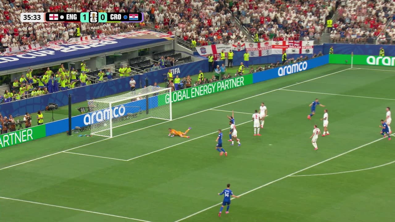 ¡Qué golazo de Baturina! Croacia responde y empata el partido